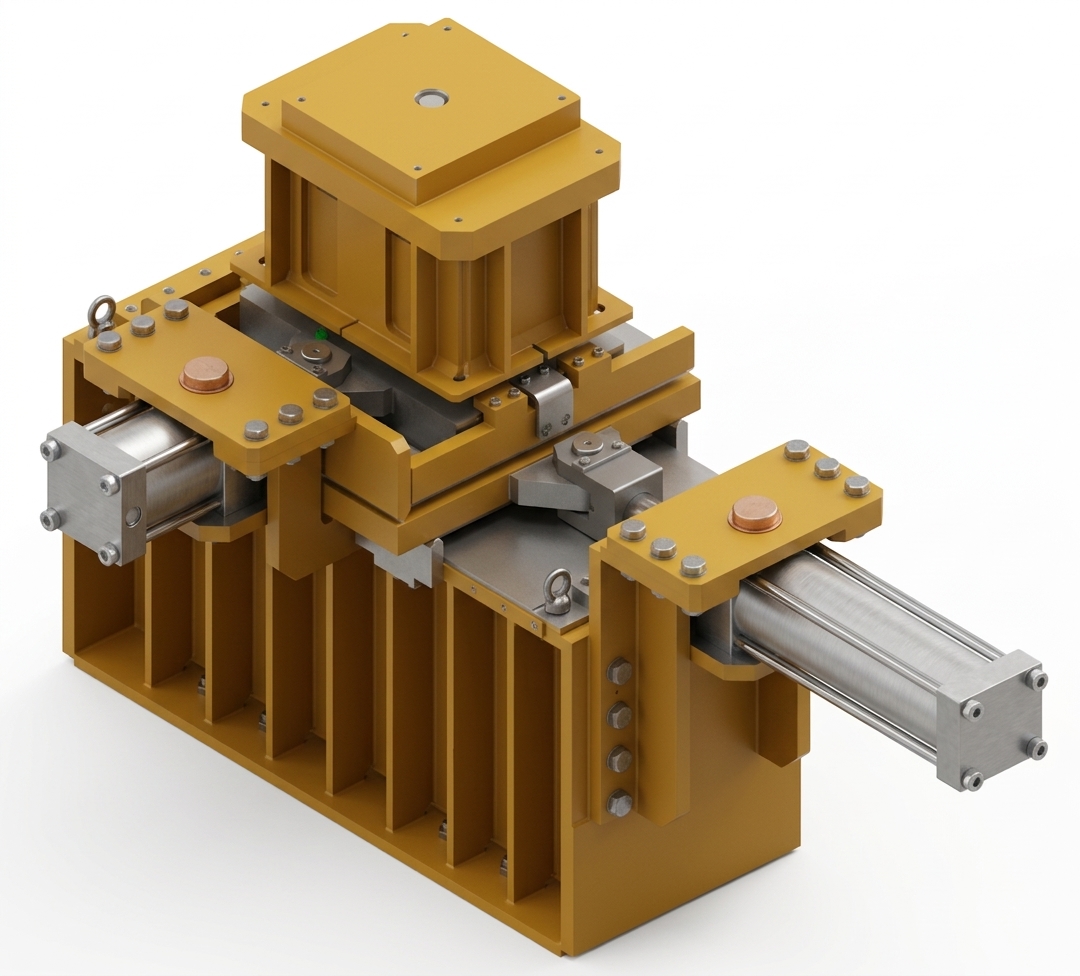 Slitta idraulica per trial assembly